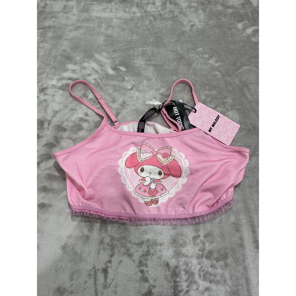 Sanrio My Melody Bralette Women's Size Large‎ Pink Hot Topic New With Tags